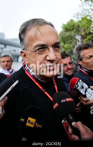 Sergio Marchionne (ITA), Président et chef de la direction de Ferrari de Fiat Chrysler automobiles. Grand Prix de Chine, dimanche 9 avril 2017. Shanghai, Chine. Banque D'Images