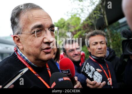 Sergio Marchionne (ITA), Président et chef de la direction de Ferrari de Fiat Chrysler automobiles. Grand Prix de Chine, dimanche 9 avril 2017. Shanghai, Chine. Banque D'Images