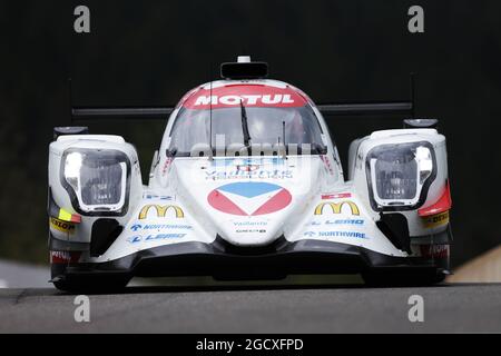 Nelson Piquet Jr (BRA) / Mathias Beche (SUI) / David Heinemeier-Hansson (DEN) #13 Rebellion de Vaillante, Oreca 07 - Gibson. Championnat du monde d'endurance de la FIA, deuxième manche, jeudi 4 mai 2017. Spa-Francorchamps, Belgique. Banque D'Images