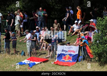 Ventilateurs. Grand Prix d'Espagne, samedi 13 mai 2017. Barcelone, Espagne. Banque D'Images