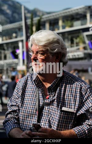 George Lucas (États-Unis) Créateur Star Wars. Grand Prix de Monaco, samedi 27 mai 2017. Monte Carlo, Monaco. Banque D'Images