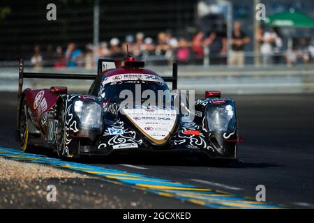 Ho-Ping Tung (CHN) / Oliver Jarvis (GBR) / Thomas Laurent (FRA) #38 Jackie Chan DC Racing, Oreca 07 - Gibson. FIA World Endurance Championship, le Mans 24 heures - course, samedi 17 juin 2017. Le Mans, France. Banque D'Images