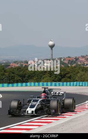 Santino Ferrucci (Etats-Unis) pilote de développement Haas VF-17. Test de formule 1. Mercredi 2 août 2017. Budapest, Hongrie. Banque D'Images