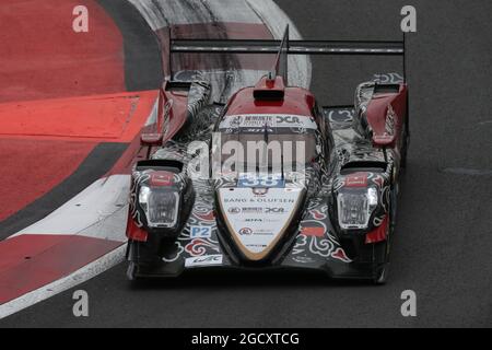 Ho-Ping Tung (CHN) / Oliver Jarvis (GBR) / Thomas Laurent (FRA) #38 Jackie Chan DC Racing, Oreca 07 - Gibson. FIA World Endurance Championship, Rd 5, 6 heures du Mexique. Samedi 2 septembre 2017. Mexico, Mexique. Banque D'Images