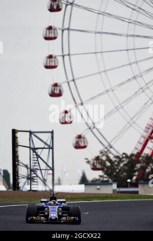 Pascal Wehrlein (GER) Sauber C36. Grand Prix japonais, vendredi 6 octobre 2017. Suzuka, Japon. Banque D'Images