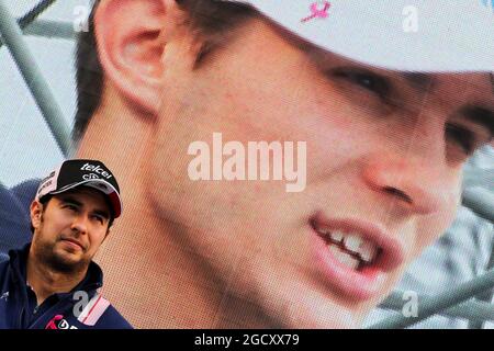 Sergio Perez (MEX) Sahara Force Inde F1. Grand Prix japonais, samedi 7 octobre 2017. Suzuka, Japon. Banque D'Images