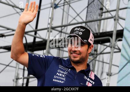 Sergio Perez (MEX) Sahara Force Inde F1. Grand Prix japonais, samedi 7 octobre 2017. Suzuka, Japon. Banque D'Images