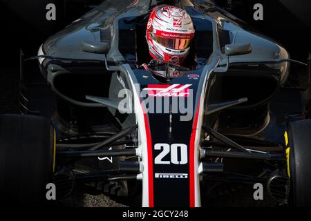 Kevin Magnussen (DEN) Haas VF-17. Test de Formule 1, mercredi 29 novembre 2017. Yas Marina circuit, Abu Dhabi, Émirats Arabes Unis. Banque D'Images