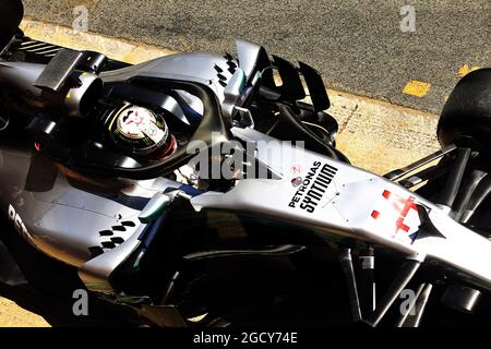 Lewis Hamilton (GBR) Mercedes AMG F1 W09. Formule 1 en essais de saison, jour 1, mardi 15 mai 2018. Barcelone, Espagne. Banque D'Images