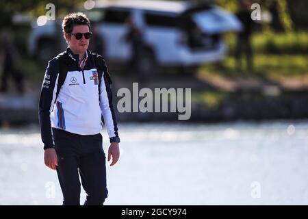 Rob Smedley (GBR) Williams, responsable de la performance des véhicules. Grand Prix du Canada, le vendredi 8 juin 2018. Montréal, Canada. Banque D'Images