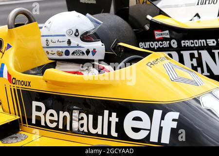 Rene Arnoux (FRA) - défilé de passion de la voiture classique Renault. Grand Prix de France, dimanche 24 juin 2018. Paul Ricard, France. Banque D'Images