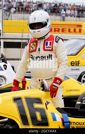 Rene Arnoux (FRA) - défilé de passion de la voiture classique Renault. Grand Prix de France, dimanche 24 juin 2018. Paul Ricard, France. Banque D'Images