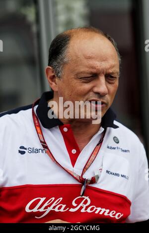 Frederic Vasseur (FRA) Sauber F1 Team, Chef d'équipe. Grand Prix d'Allemagne, dimanche 22 juillet 2018. Hockenheim, Allemagne. Banque D'Images