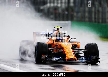 Pilote de test LCL33 pour McLaren Lando Norris (GBR). Grand Prix d'Italie, vendredi 31 août 2018. Monza Italie. Banque D'Images