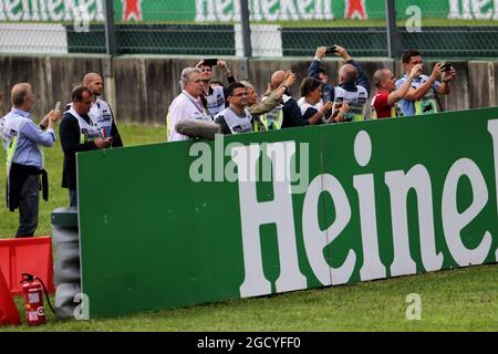 Les clients de paddock. Grand Prix d'Italie, samedi 1er septembre 2018. Monza Italie. Banque D'Images