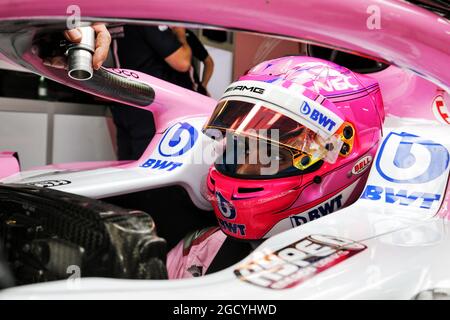 Esteban Ocon (FRA) Racing point Force India F1 VJM11. Grand Prix japonais, samedi 6 octobre 2018. Suzuka, Japon. Banque D'Images