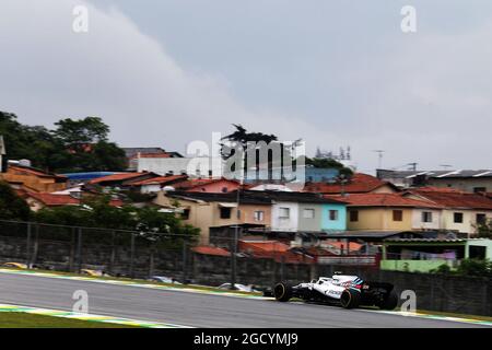 Sergey Sirotkin (RUS) Williams FW41. Grand Prix brésilien, vendredi 9 novembre 2018. Sao Paulo, Brésil. Banque D'Images