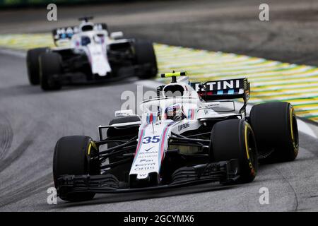 Sergey Sirotkin (RUS) Williams FW41. Grand Prix brésilien, dimanche 11 novembre 2018. Sao Paulo, Brésil. Banque D'Images