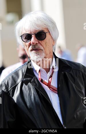 Bernie Ecclestone (GBR). Grand Prix d'Abu Dhabi, vendredi 23 novembre 2018. Yas Marina circuit, Abu Dhabi, Émirats Arabes Unis. Banque D'Images