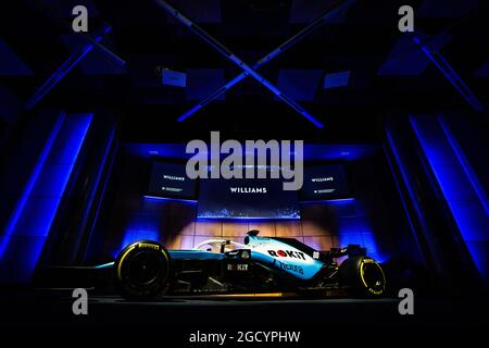 Williams Racing 2019 dévoilement de la livery. Williams Racing Livery dévoile. Lundi 11 février 2019. Siège de Williams Racing, Grove, Angleterre Banque D'Images