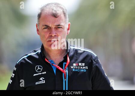 Dave Redding (GBR) Williams Racing Team Manager. Grand Prix de Bahreïn, jeudi 28 mars 2019. Sakhir, Bahreïn. Banque D'Images