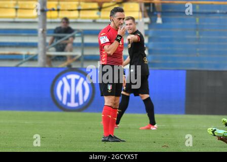 Parme, Italie. 08 août 2021. Arbitre Aureliano pendant titoloEvento, match de football amical à Parme, Italie, août 08 2021 crédit: Agence de photo indépendante/Alamy Live News Banque D'Images