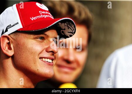 Mick Schumacher (GER) Prema Racing Formula 2 Driver. Grand Prix de Bahreïn, dimanche 31 mars 2019. Sakhir, Bahreïn. Banque D'Images