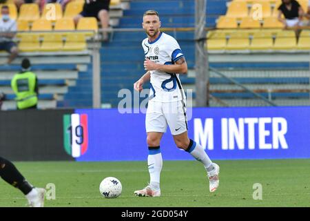 Parme, Italie. 08 août 2021. Milan Skriniar (Inter) pendant titoloEvento, match de football amical à Parme, Italie, août 08 2021 crédit: Independent photo Agency/Alamy Live News Banque D'Images