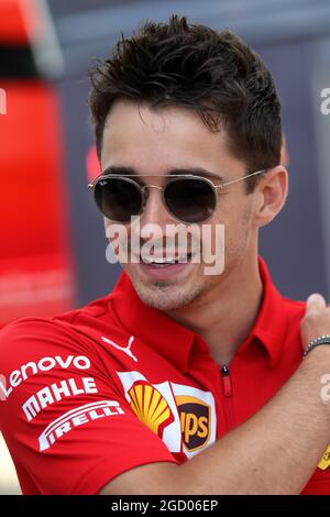 Charles Leclerc (mon) Ferrari. Grand Prix de Grande-Bretagne, jeudi 11 juillet 2019. Silverstone, Angleterre. Banque D'Images