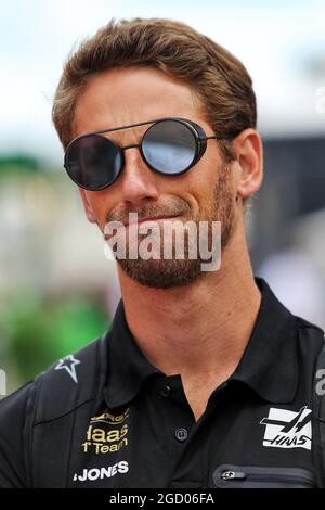 Romain Grosjean (FRA) Haas F1 Team. Grand Prix de Grande-Bretagne, jeudi 11 juillet 2019. Silverstone, Angleterre. Banque D'Images
