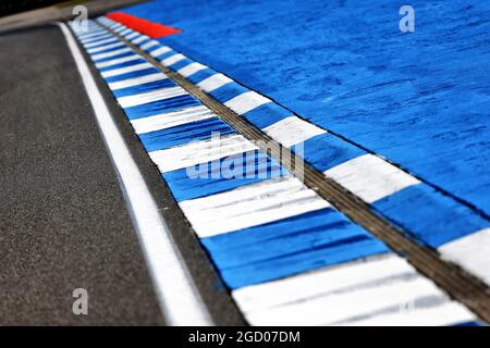 Atmosphère du circuit - détail du trottoir. Grand Prix d'Allemagne, jeudi 25 juillet 2019. Hockenheim, Allemagne. Banque D'Images