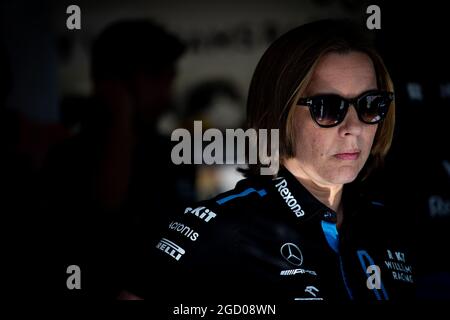 Claire Williams (GBR) Directeur adjoint de l'équipe Williams Racing. Grand Prix de Hongrie, samedi 3 août 2019. Budapest, Hongrie. Banque D'Images