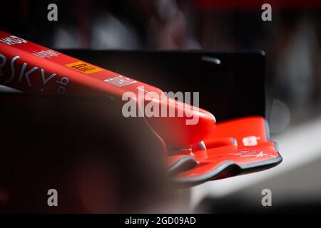 Ferrari SF90 nosecone. Grand Prix de Belgique, jeudi 29 août 2019. Spa-Francorchamps, Belgique. Banque D'Images