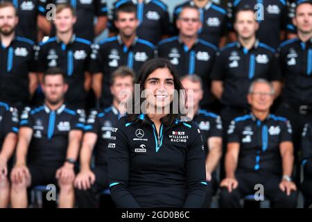 Jamie Chadwick (GBR) Williams Racing Development Driver sur une photo d'équipe. Grand Prix d'Italie, samedi 7 septembre 2019. Monza Italie. Banque D'Images