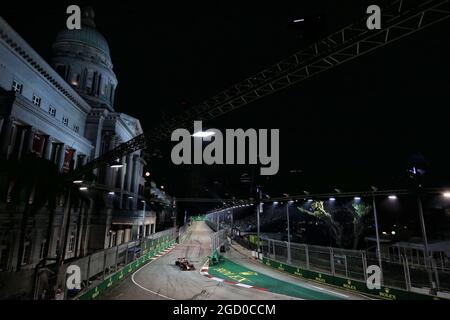 Alexander Albon (THA) Red Bull Racing RB15. Grand Prix de Singapour, dimanche 22 septembre 2019. Marina Bay Street circuit, Singapour. Banque D'Images