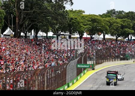 Les pilotes défilent. Grand Prix brésilien, dimanche 17 novembre 2019. Sao Paulo, Brésil. Banque D'Images