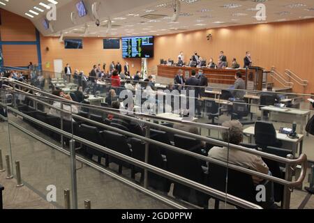 Campinas, Brésil. 09e août 2021. Sessions de personnes, avec la présence du public et atteignant 35% de sa capacité. La dernière réunion au cours de laquelle l'entrée publique a été autorisée a eu lieu le 11 mars 2020. Crédit: Leandro Ferreira/FotoArena/Alay Live News Banque D'Images