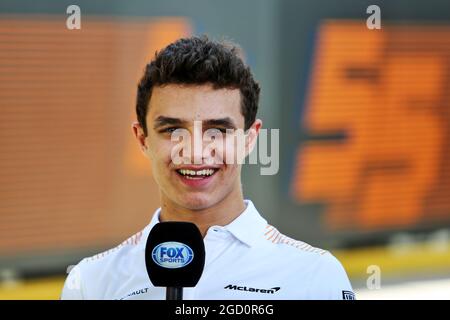 Lando Norris (GBR) McLaren. Grand Prix d'Australie, jeudi 12 mars 2020. Albert Park, Melbourne, Australie. Banque D'Images