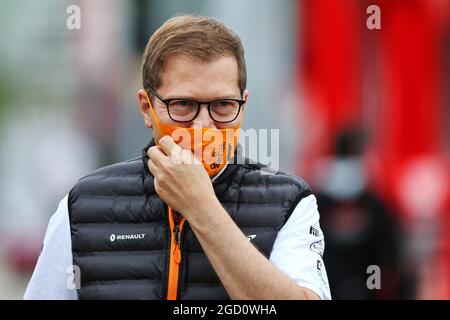 Andreas Seidl, directeur général de McLaren. Grand Prix de Hongrie, vendredi 17 juillet 2020. Budapest, Hongrie. Banque D'Images