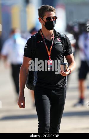 Romain Grosjean (FRA) Haas F1 Team. Grand Prix de Grande-Bretagne, vendredi 31 juillet 2020. Silverstone, Angleterre. Banque D'Images