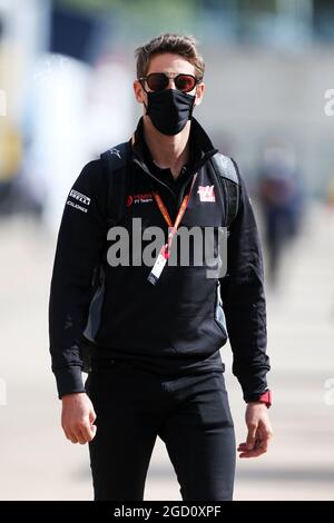 Romain Grosjean (FRA) Haas F1 Team. Grand Prix de Grande-Bretagne, dimanche 2 août 2020. Silverstone, Angleterre. Banque D'Images