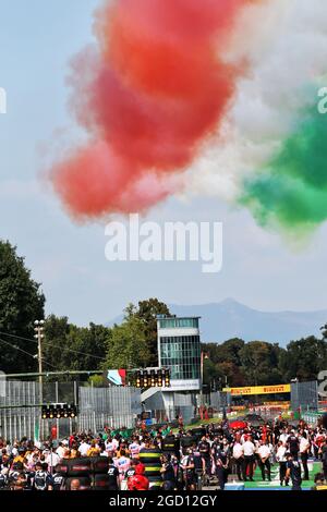 Atmosphère de la grille. Grand Prix d'Italie, dimanche 6 septembre 2020. Monza Italie. Banque D'Images