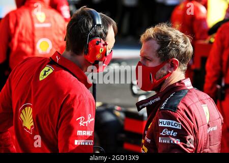 Sebastian Vettel (GER) Ferrari. Grand Prix de Toscane, dimanche 13 septembre 2020. Mugello Italie. Banque D'Images