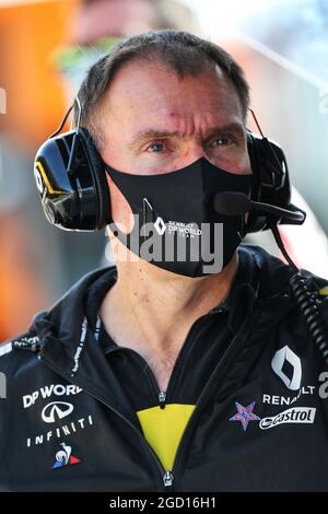 Alan Permane (GBR) Renault F1 Team Trackside Directeur des opérations. Grand Prix portugais, samedi 24 octobre 2020. Portimao, Portugal. Banque D'Images