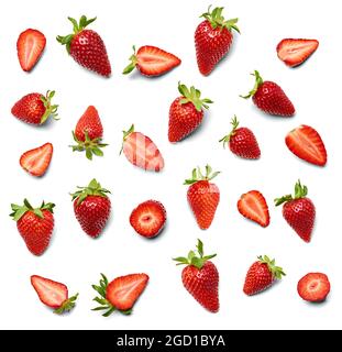srtawberry fruits rouges fruits frais fruits mûrs bio juteux doux fraîcheur Banque D'Images