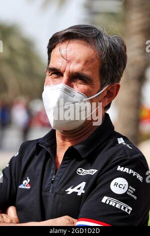 Davide Brivio (ITA) Alpine F1 Team Directeur de course. Test de Formule 1, jeudi 11 mars 2021. Sakhir, Bahreïn. Banque D'Images