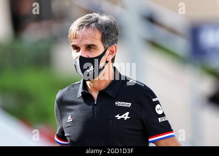 Davide Brivio (ITA) Alpine F1 Team Directeur de course. Test de Formule 1, vendredi 12 mars 2021. Sakhir, Bahreïn. Banque D'Images