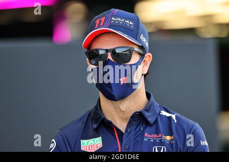 Sergio Perez (MEX) Red Bull Racing. Test de Formule 1, vendredi 12 mars 2021. Sakhir, Bahreïn. Banque D'Images