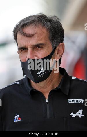 Davide Brivio (ITA) Alpine F1 Team Directeur de course. Test de Formule 1, samedi 13 mars 2021. Sakhir, Bahreïn. Banque D'Images