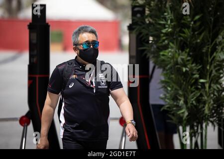 Masashi Yamamoto (JPN) Honda Racing F1 Directeur général. Grand Prix de Bahreïn, vendredi 26 mars 2021. Sakhir, Bahreïn. Banque D'Images